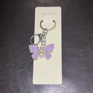Purple Butterfly Keychain